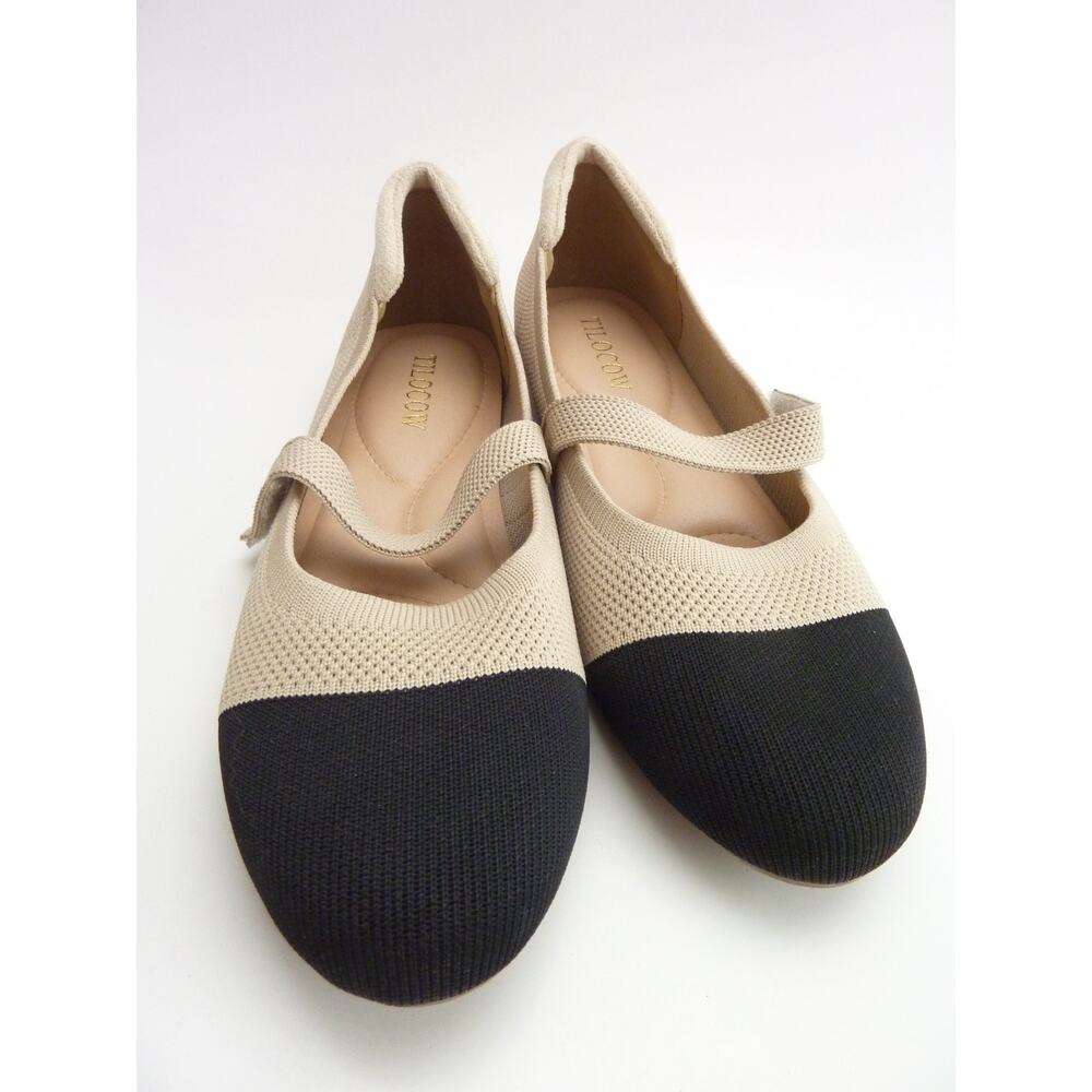 Women Mary Jane Ballet Flat Shoes Knit size 38